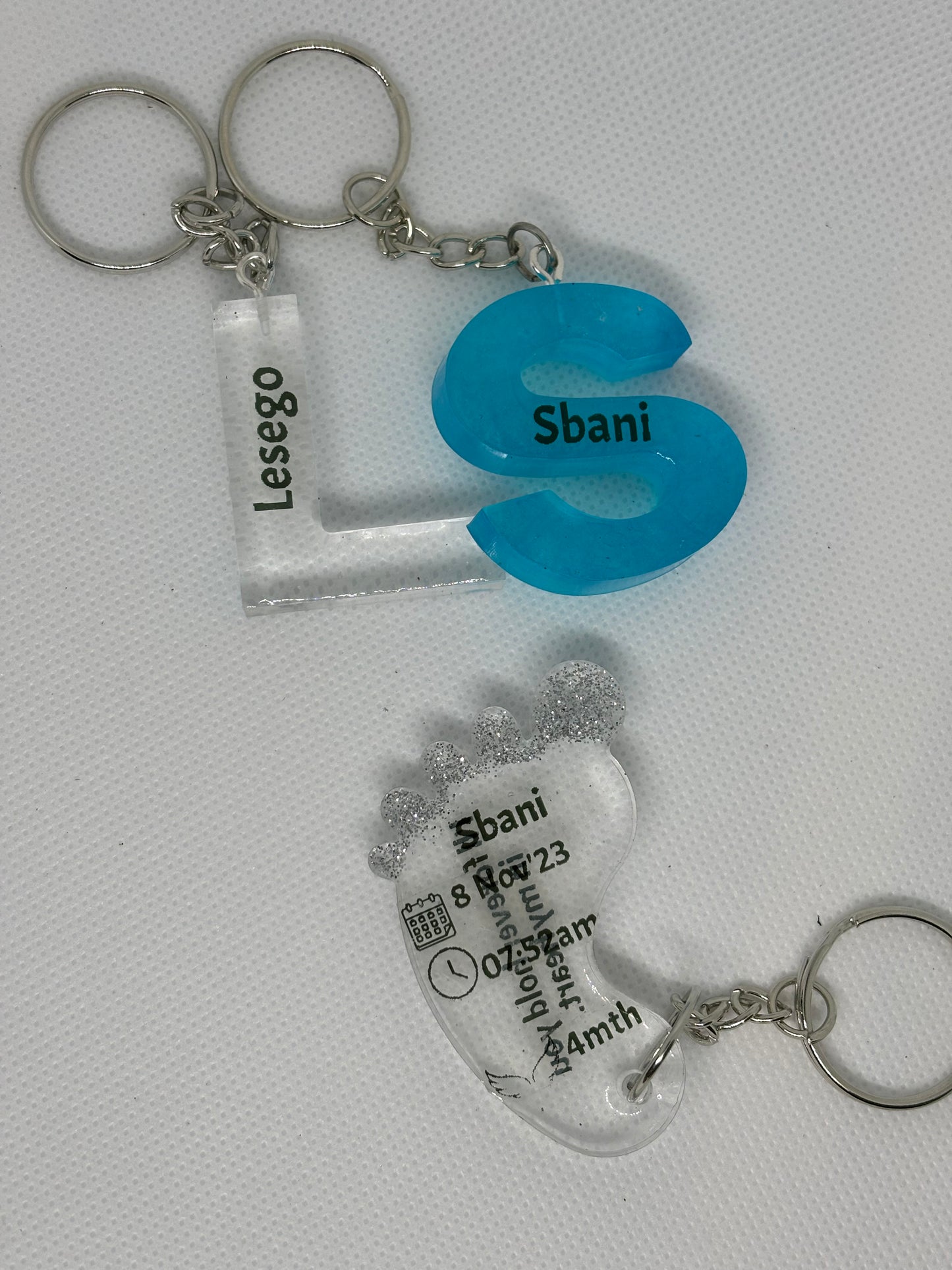 Letter Key Rings