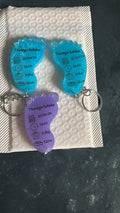 Medium Foot Key Chain Shape B