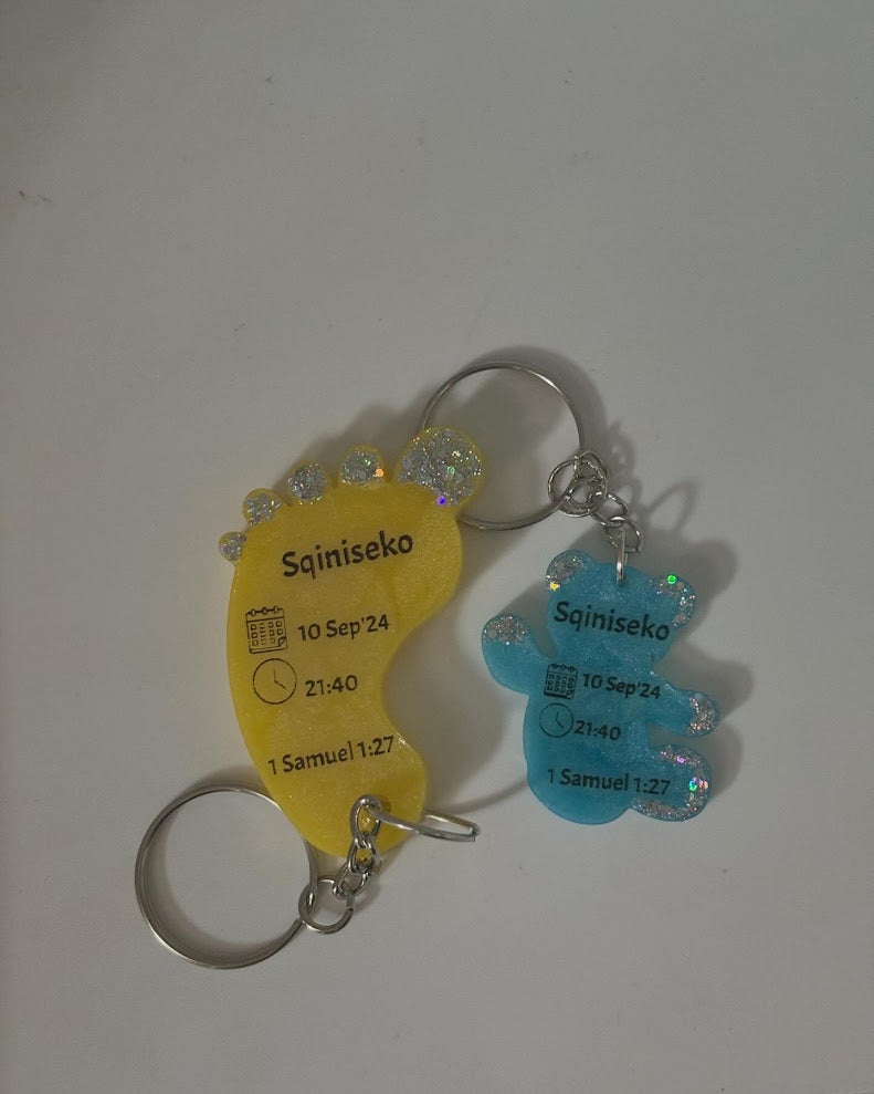 Medium Foot Key Chain Shape B