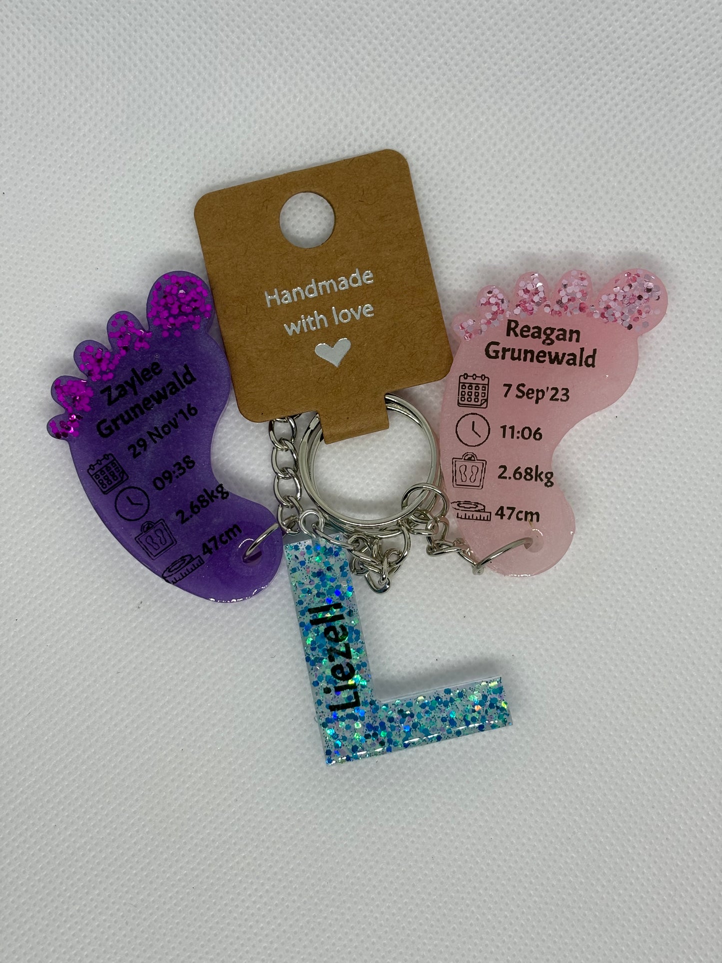 Letter Key Rings