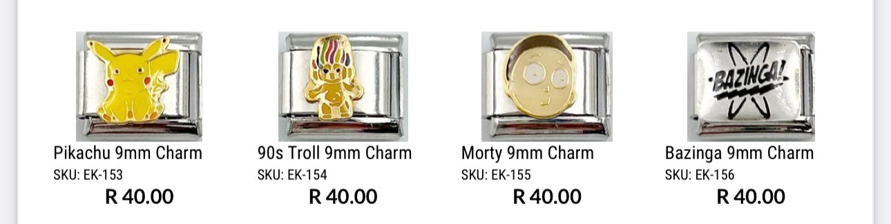 Kids & Character 9mm Charms