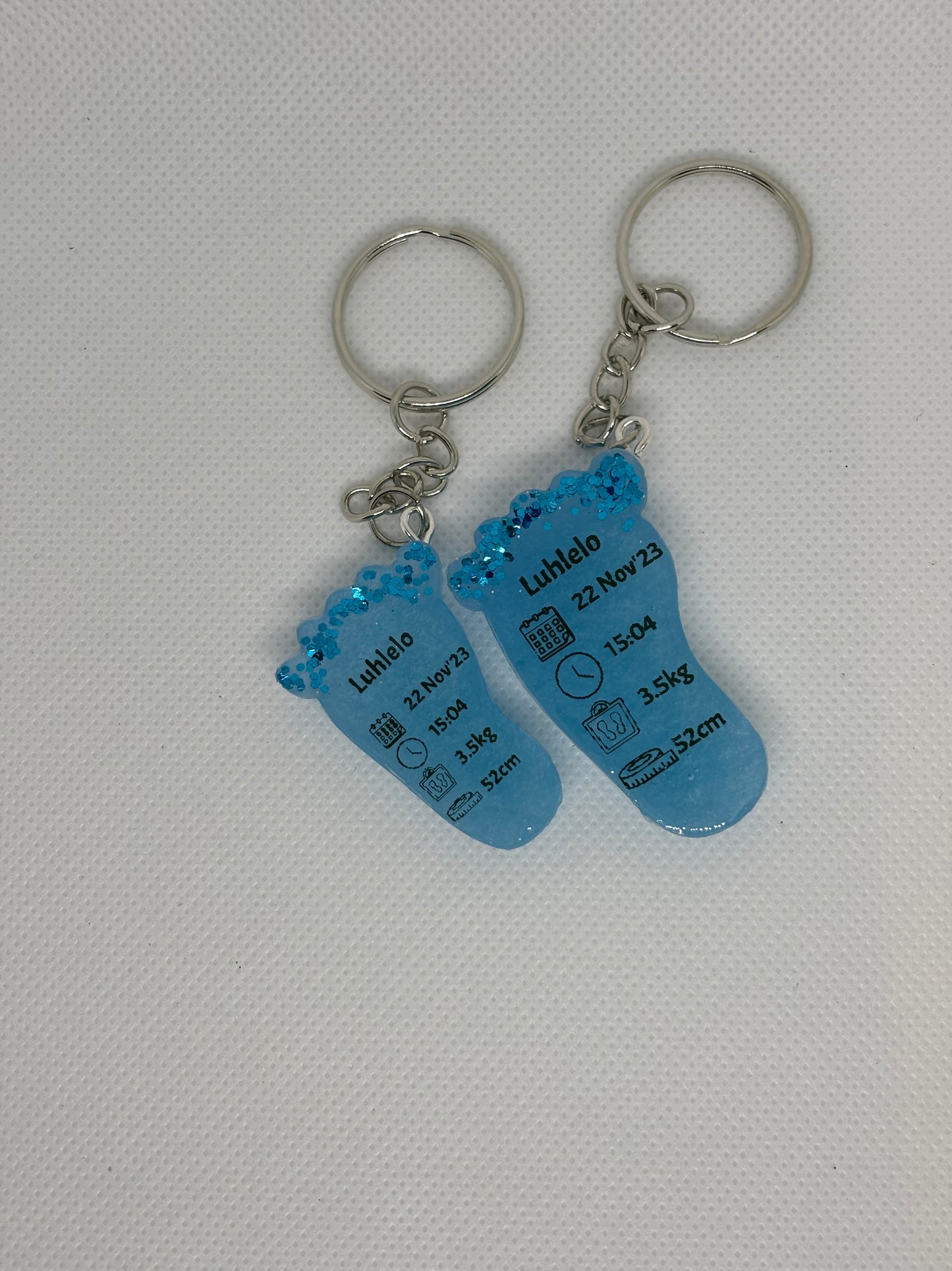 Small Birth Detail Key Chain