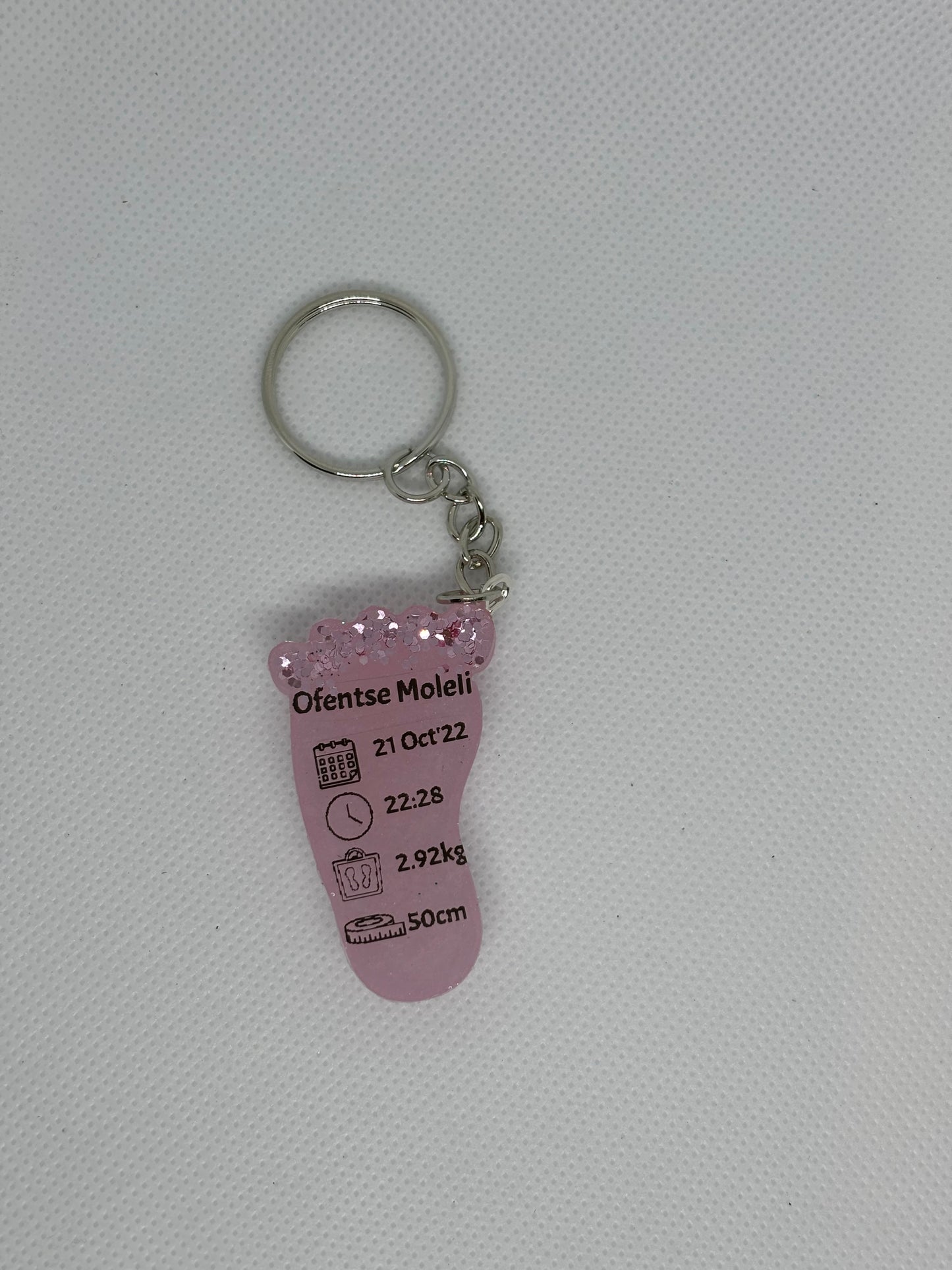 Small Birth Detail Key Chain