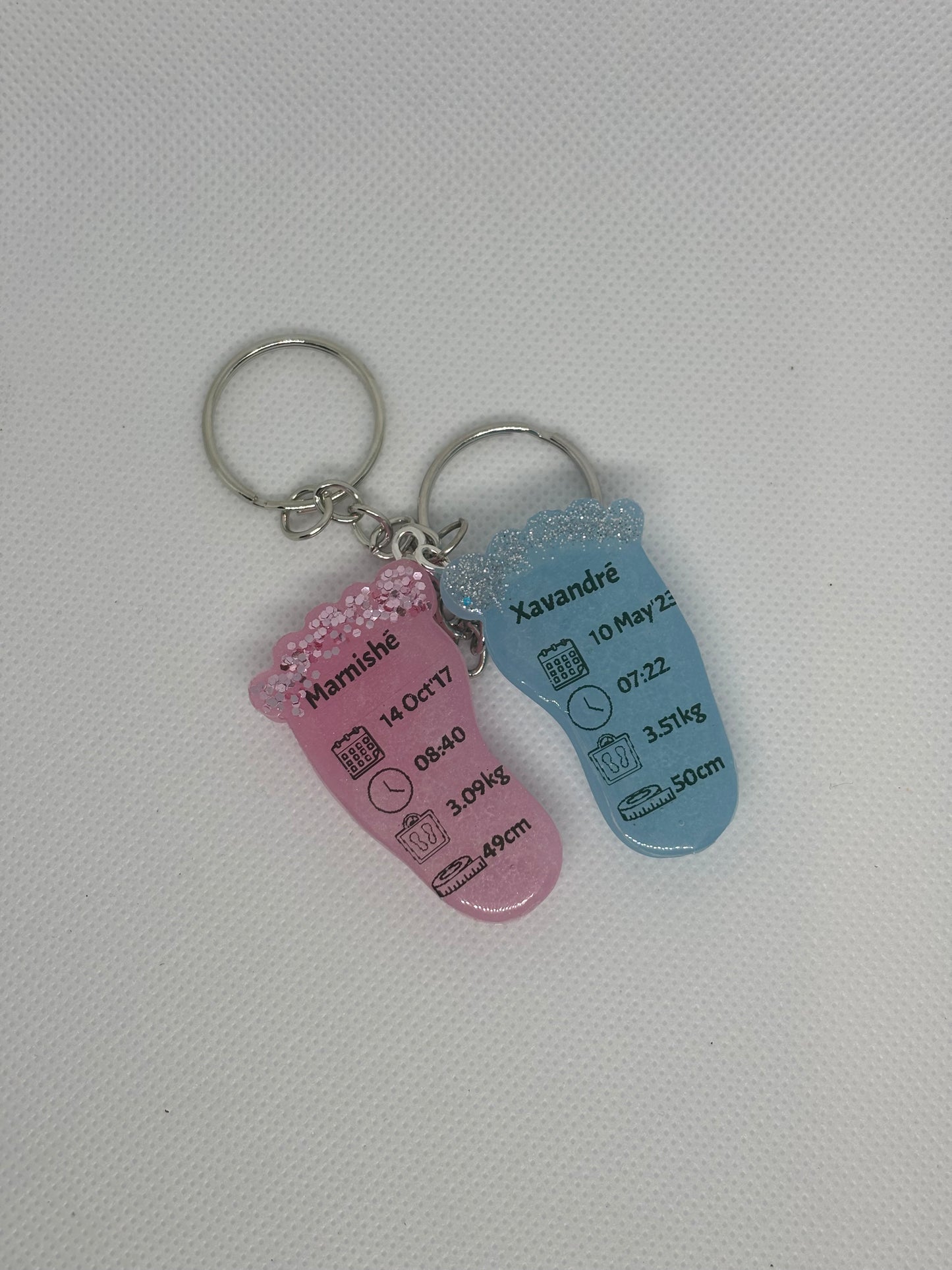 Small Birth Detail Key Chain