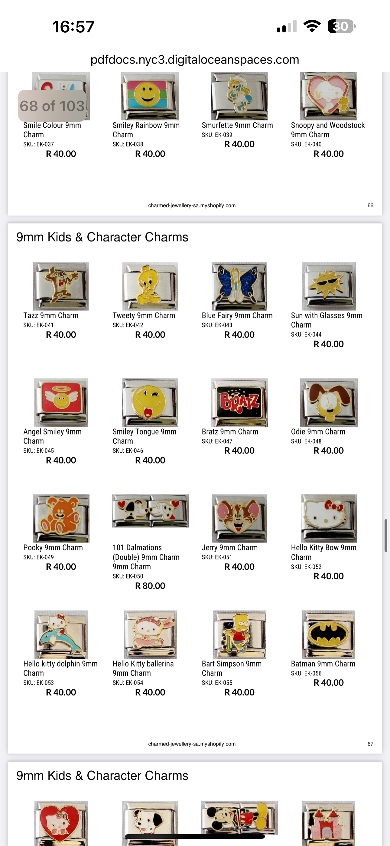 Kids & Character 9mm Charms