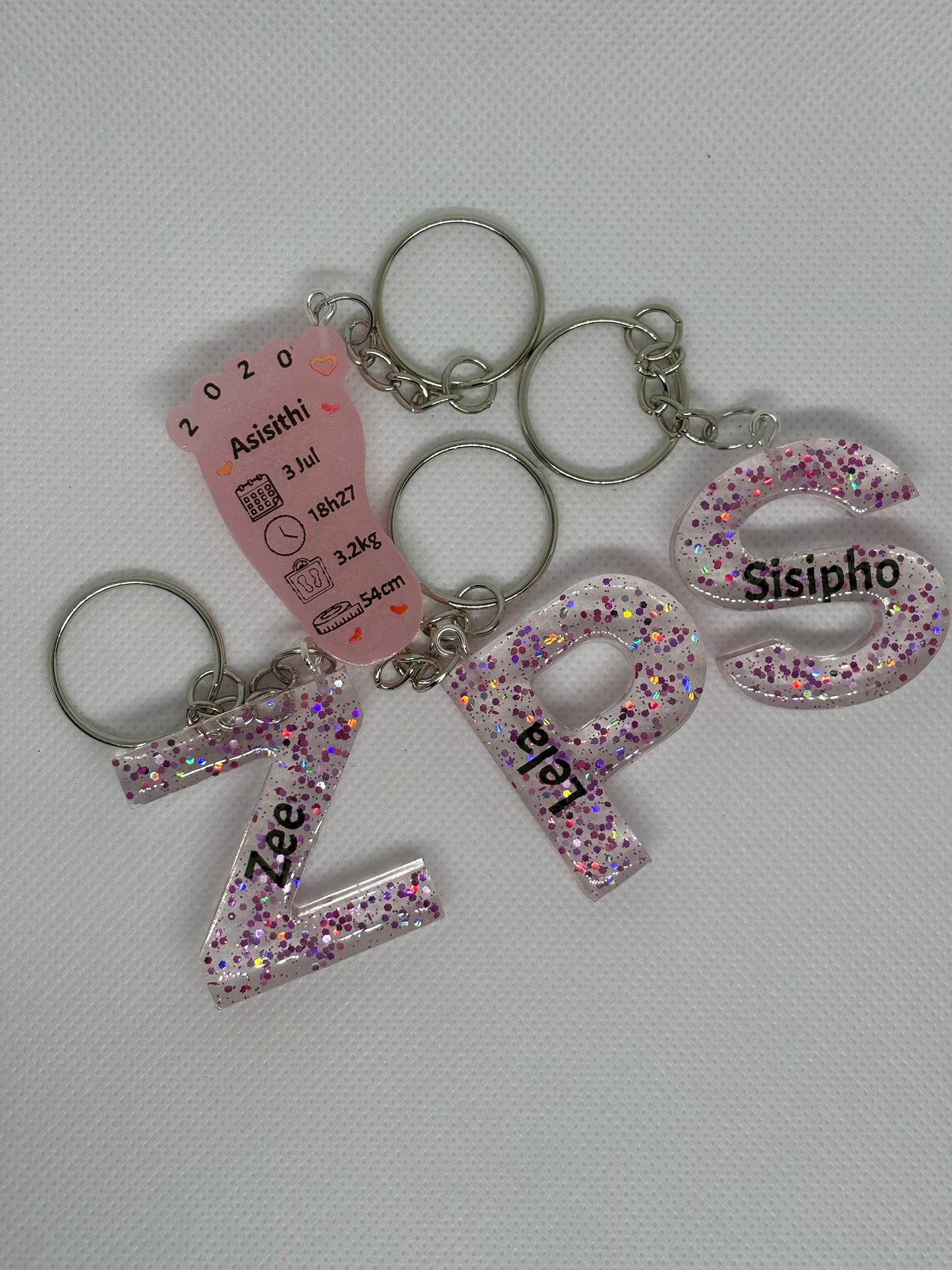 Letter Key Rings