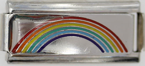 Rainbow Double 9mm Charm
