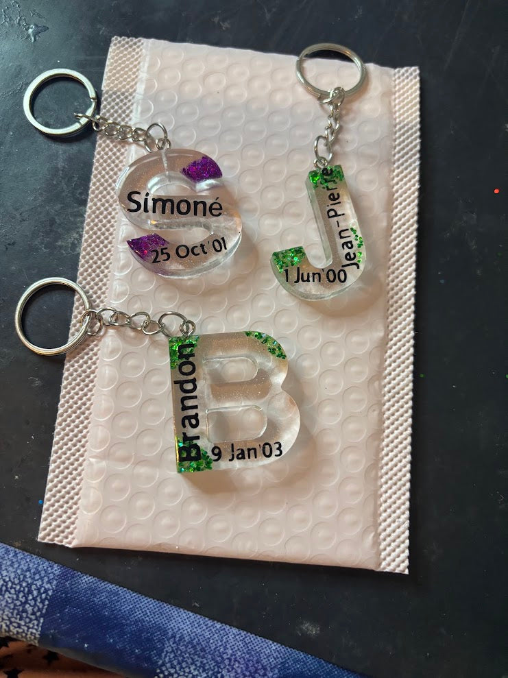 Letter Key Chain