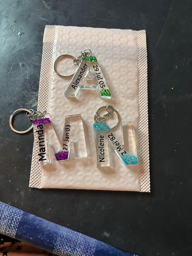 Letter Key Chain