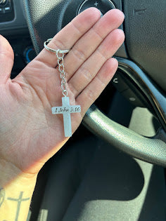 Small Cross Key Chain