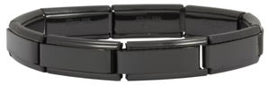 Superlink Italian Charm Bracelet - Black