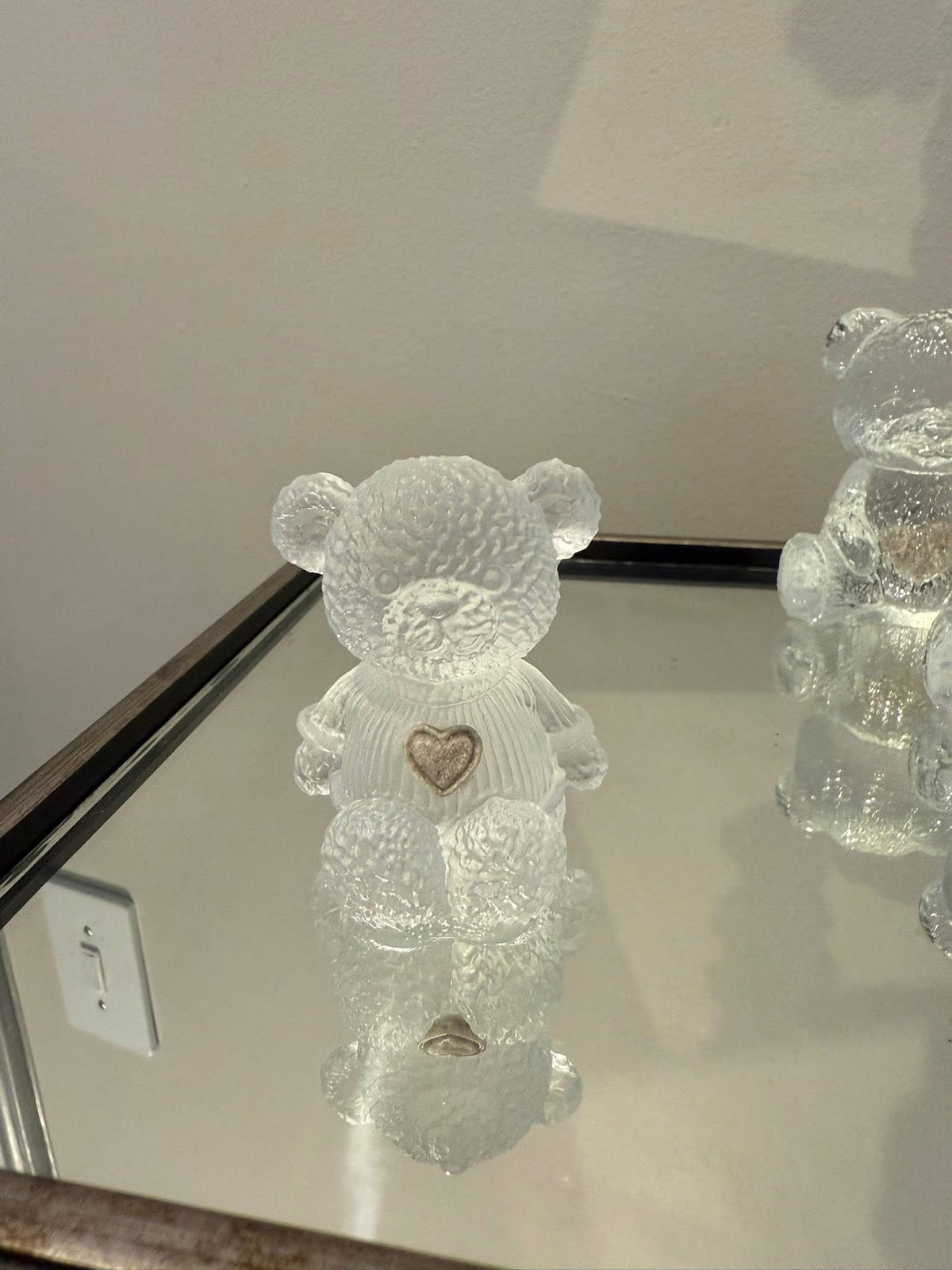 Teddy Bear with ashes/hair heart