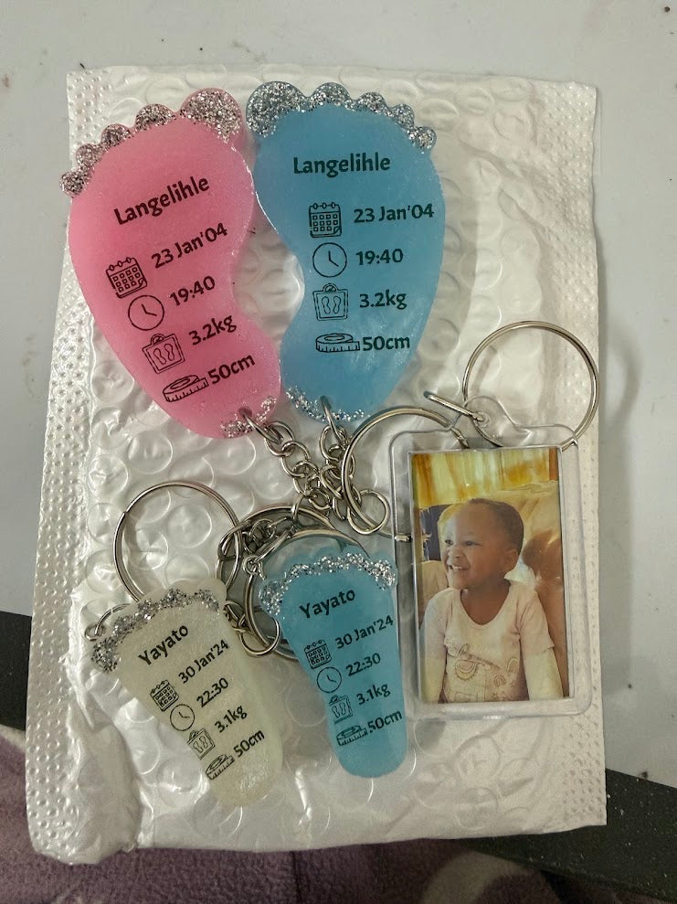 Medium Foot Key Chain Shape B