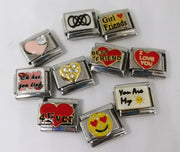 Surprise Pack 9mm Love & Friendship Charms - 10 Mixed Charms