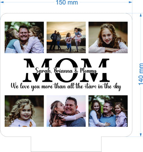 Personalized Mom, Dad or Family Photo LED Night Light