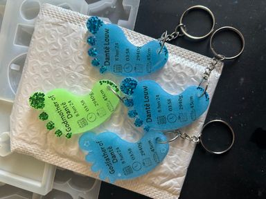 Medium Foot Key Chain Shape A