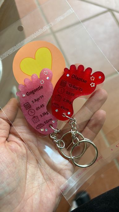 Medium Foot Key Chain Shape A