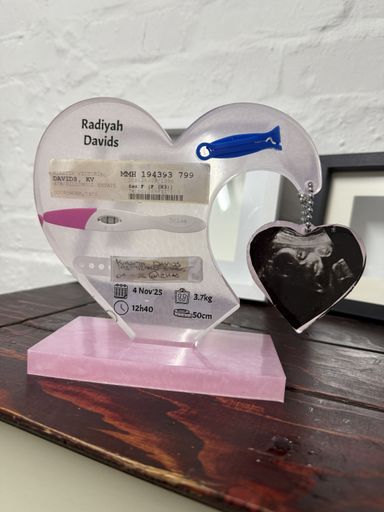 Large Resin Hanging Heart