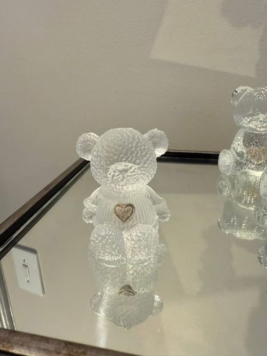 Mianature Teddy Bear with ashes/hair heart