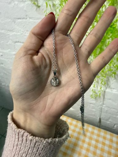 Bezel Necklace with Ashes/Hair/Breastmilk