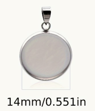 Bezel Necklace with Ashes/Hair/Breastmilk