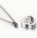 Memorial Urn Butterfly with wings wording Necklace