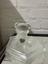 Teddy Bear with ashes/hair heart